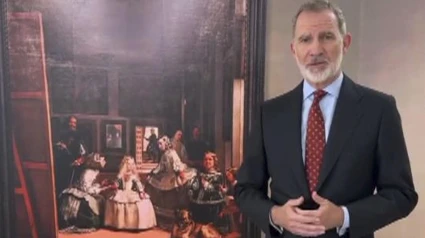 El Rey comentando 'Las Meninas',