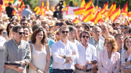 Líderes del PP en la manifestación